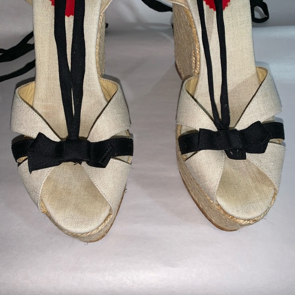 CHRISTIAN LOUBOUTIN size 39 neutral ankle wrap esp - Picture 11 of 12